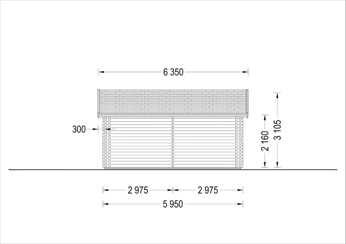 Blockbohlenhaus FRITZ (44+44mm) 60m² Isoliert – Bild 6