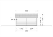 Premium Blockbohlenhaus FRITZ (44+44 mm · Extra Isoliert) · 60 m² – Bild 6