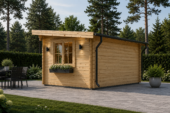 Gartenhaus Donau 5x4 m, 20 m² mit Flachdach – Bild 4