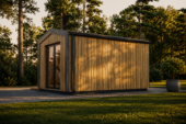 Gartenhaus ERMONES (34mm + Holzverschalung), 4x3m, 12m² Isoliert – Bild 3
