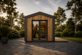 Gartenhaus ERMONES (34mm + Holzverschalung), 4x3m, 12m² Isoliert – Bild 4