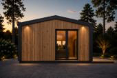Gartenhaus ERMONES (34mm + Holzverschalung), 5x5m, 25m² – Bild 3