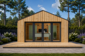 Gartenhaus ANTONIA (34mm + Holzverschalung ), 5x3m, 15m² Isoliert – Bild 5
