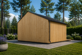 Gartenhaus ANTONIA (34mm + Holzverschalung ), 5x3m, 15m² Isoliert – Bild 6