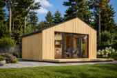 Gartenhaus ANTONIA (34mm + Holzverschalung ), 5x5m, 25m² – Bild 5