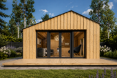 Gartenhaus ANTONIA (34mm + Holzverschalung ), 5x5m, 25m² – Bild 6