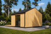 Gartenhaus ANTONIA (34mm + Holzverschalung ), 5x5m, 25m² – Bild 2