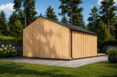 Gartenhaus ANTONIA (34mm + Holzverschalung ), 5x5m, 25m² – Bild 4
