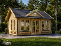 Gartenhaus BRÜSSEL 5.5 x 4 m, 22 m² Isoliert