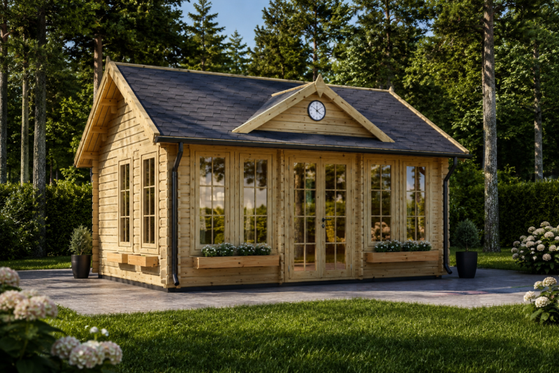 Gartenhaus BRÜSSEL 5.5 x 4 m, 22 m² Isoliert