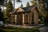 Premium Gartenhaus BRÜSSEL, 4x3m, 12m² Isoliert – Bild 4
