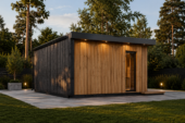 Gartenhaus EMIL (34mm + Holzverschalung ), 5x3m, 15m² – Bild 5