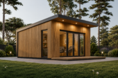Gartenhaus EMIL (34mm + Holzverschalung ), 5x5m, 25m²