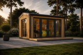 Gartenhaus ERMONES (34mm + Holzverschalung), 4x3m, 12m² Isoliert
