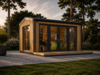 Gartenhaus ERMONES (34mm + Holzverschalung), 4x3m, 12m² Isoliert