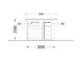 Gartenhaus aus Holz Kit (28mm), 3x2m, 6m² – Bild 7