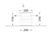 Gartenhaus aus Holz Kit (28mm), 3x2m, 6m² – Bild 8