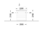 Gartenhaus aus Holz Kit (28mm), 3x2m, 6m² – Bild 8