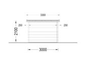 Gartenhaus aus Holz Kit (28mm), 3x2m, 6m² – Bild 9