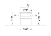 Gartenhaus aus Holz Kit (28mm), 3x2m, 6m² – Bild 10