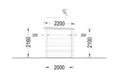 Gartenhaus aus Holz Kit (28mm), 3x2m, 6m² – Bild 10
