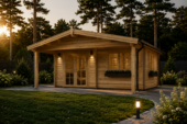 Gartenhaus KLAUS 6x6m, 36m² Isoliert