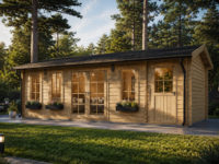 Gartenhaus LEONIE 28m² 7x4M