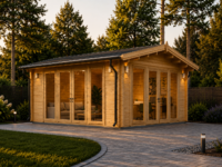 Gartenhaus MARIA (44 + 44 mm) 30 m² Isoliert