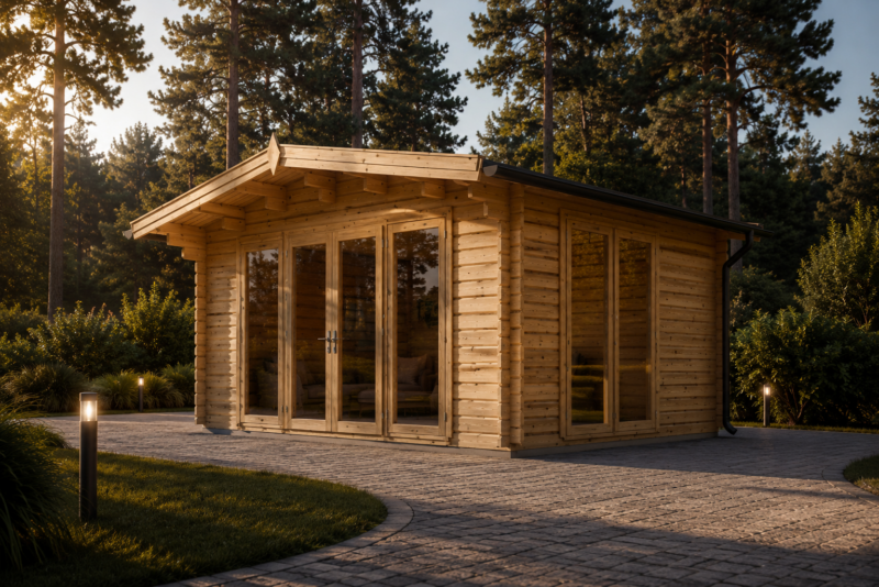 Gartenhaus MARTINA, 5x4m, 20m² Isoliert
