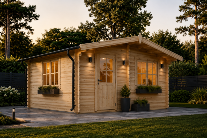 Gartenhaus Nele, 6x6m, 36m² Isoliert