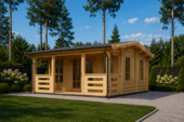 Gartenhaus ROLAND 5x5 m, 25 m² Isoliert – Bild 2