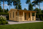 Gartenhaus ROLAND 5x5 m, 25 m² Isoliert