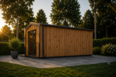 Gartenhaus ERMONES (34mm + Holzverschalung), 5x3m, 15m² Isoliert – Bild 5