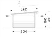 Gartenhaus MALTAN (34mm) 3x3m, 9m² – Bild 6