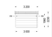 Gartenhaus MALTAN (34mm) 3x3m, 9m² – Bild 7