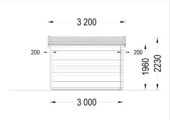 Gartenhaus MALTAN (34mm) 3x3m, 9m² – Bild 7