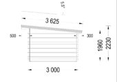 Gartenhaus MALTAN (34mm) 3x3m, 9m² – Bild 8