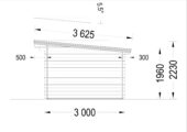 Gartenhaus MALTAN (34mm) 3x3m, 9m² – Bild 8