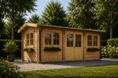 Gartenhaus OSKAR, 6x3 m, 18 m² ISOLIERT