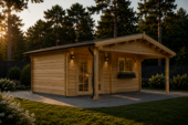 Gartenhaus KLAUS 6x6m, 36m² Isoliert – Bild 4