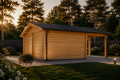 Gartenhaus KLAUS 6x6m, 36m² Isoliert – Bild 5