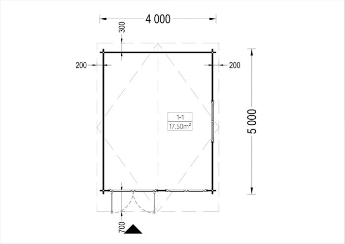 Premium Gartenhaus LINZ, 4x5m, 20m²