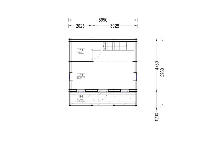 Blockbohlenhaus LANDSHUT (44 mm) · 50 m² – Bild 13
