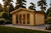 Gartenhaus MARIA (44 mm) 30 m² – Bild 4