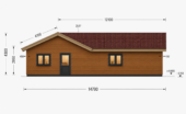 Bungalow Neusiedl (66 mm + Holzverschalung), Isoliert 129 m² – Bild 4
