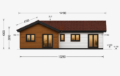 Bungalow Neusiedl (66 mm + Holzverschalung), Isoliert 129 m² – Bild 7