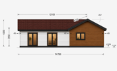 Bungalow Neusiedl (66 mm + Holzverschalung), Isoliert 129 m² – Bild 6
