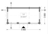 Gartenhaus OSKAR, 6x3 m, 18 m² ISOLIERT – Bild 7