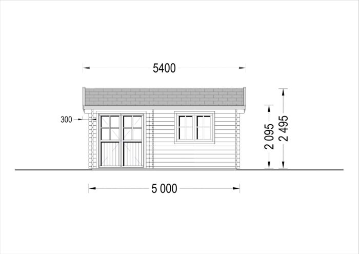 Premium Gartenhaus OTTO 5x4 m, 20 m²