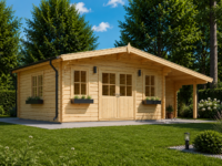 Premium Gartenhaus  CLAUDIA (44-66mm) 28m², 7x4m